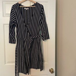 Wrap Short Dress, 3/4 Sleeve - Known Supply XL